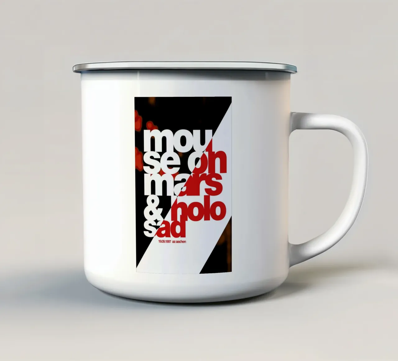 Mouse On Mars tazza in smalto da Stephan Kochs