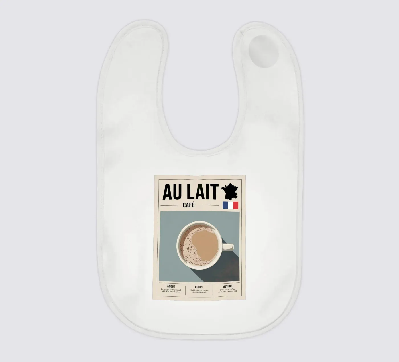 MILK baby bib by Rick Thompson