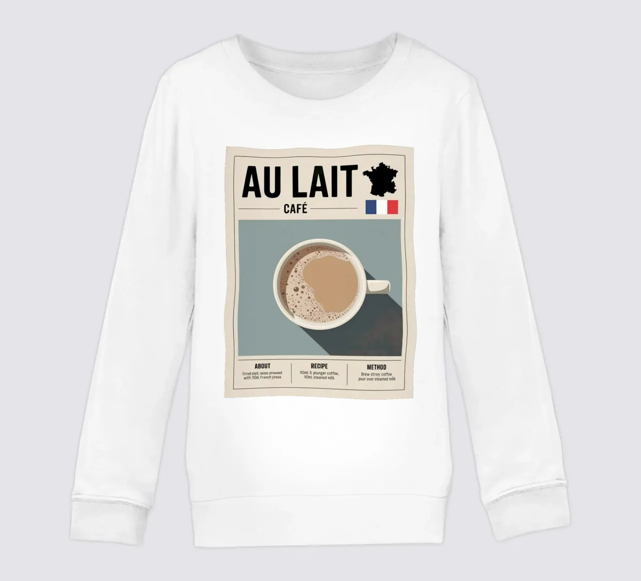 LATTE felpa bambino da Rick Thompson