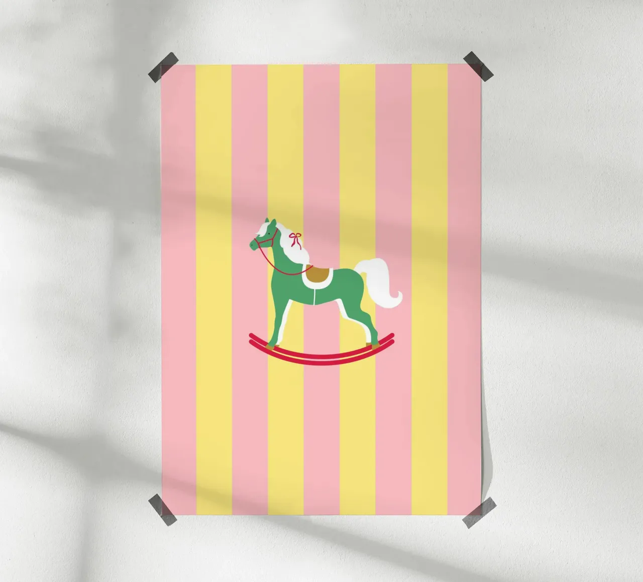 Cavallo a dondolo carta hahnemühle da janamossmann