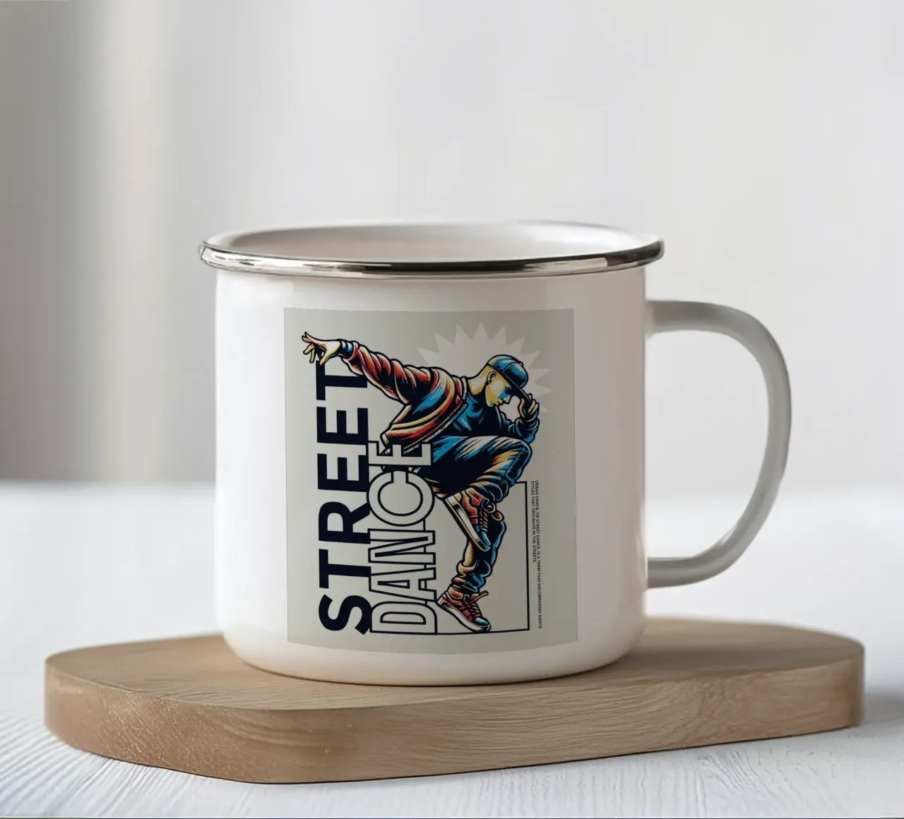 Breakdance di strada tazza in smalto da TeeLab