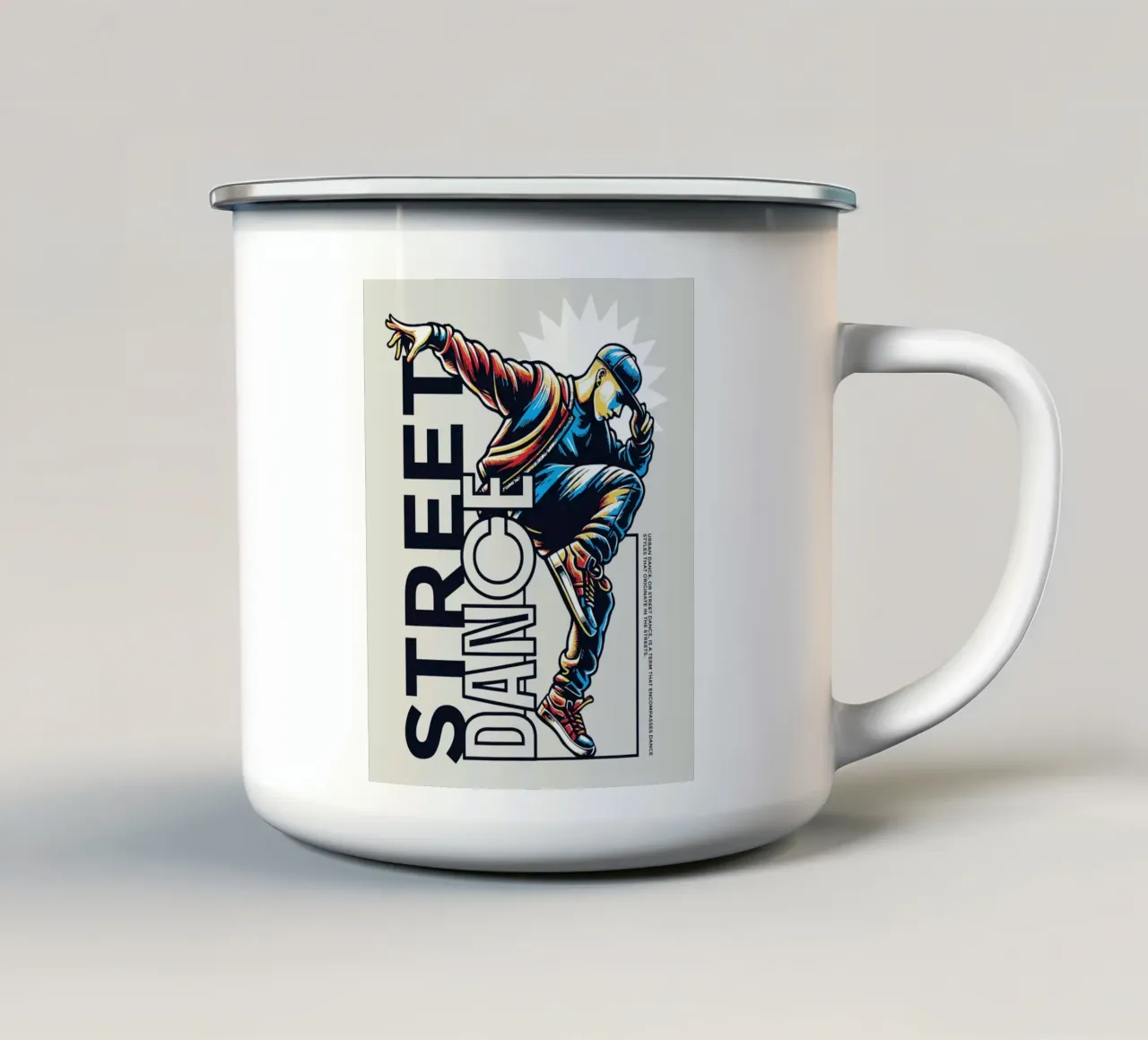 Breakdance di strada tazza in smalto da TeeLab