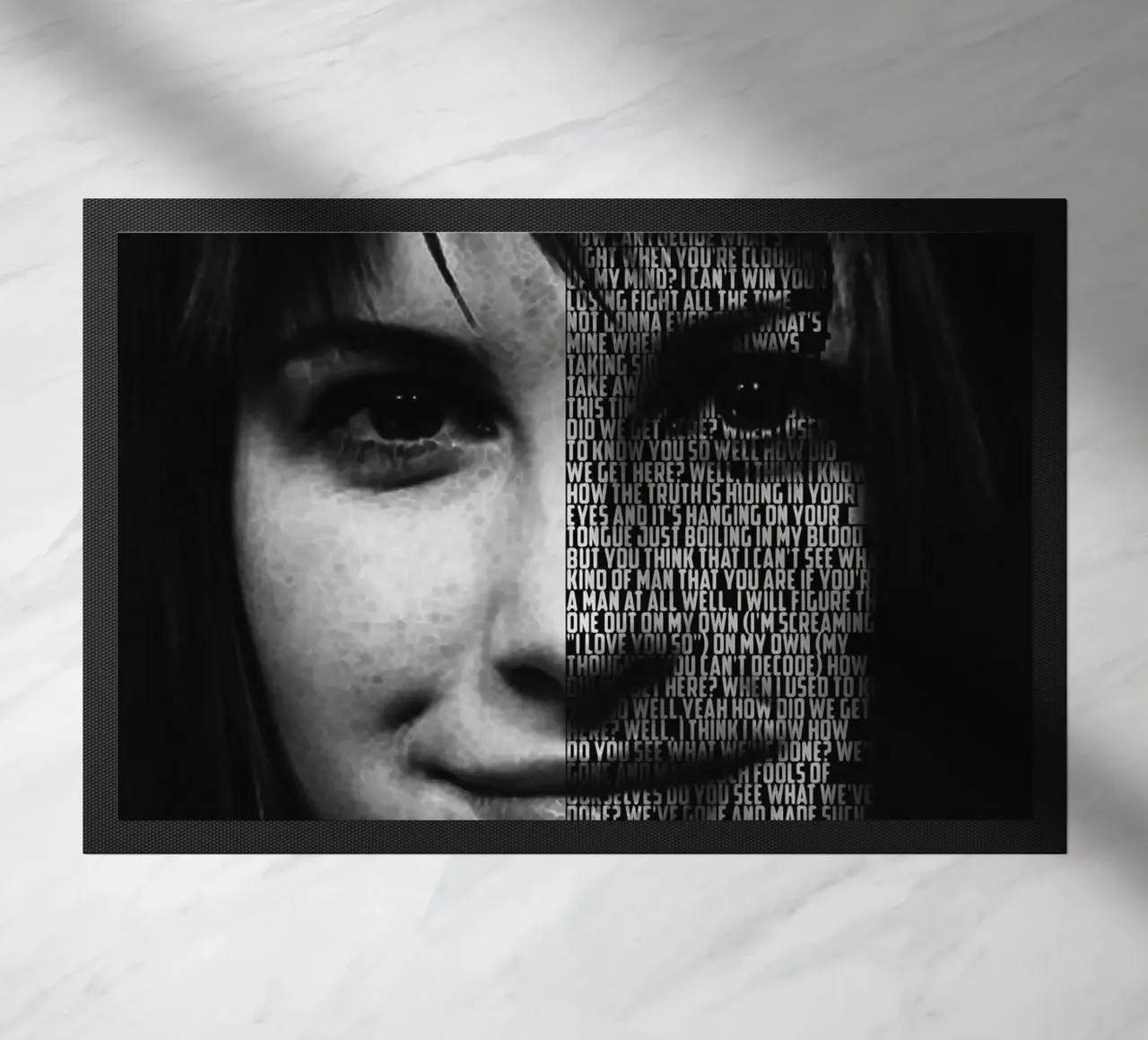 Decode doormat by Gunawan Rb