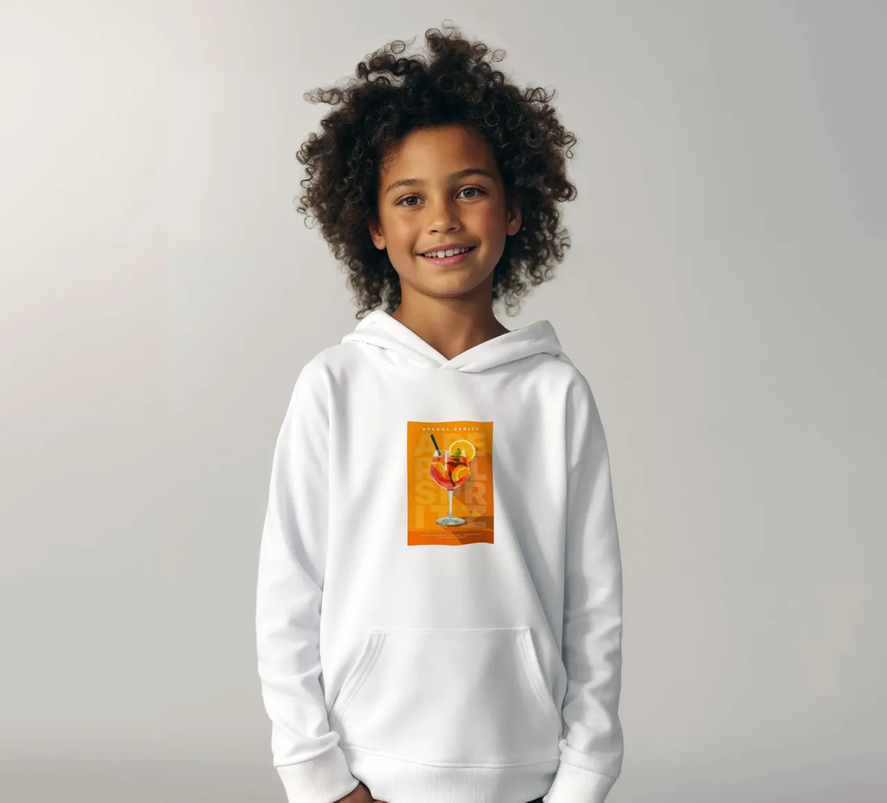 Spritz Aperol classico felpa bambino con cappuccio da kakaka