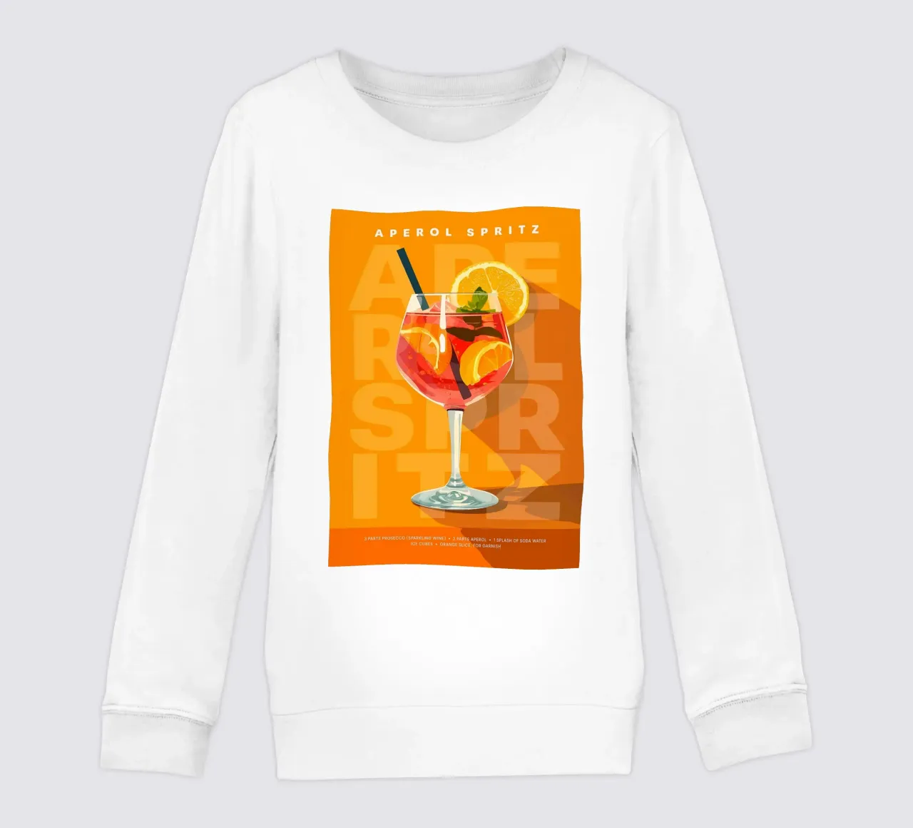 Spritz Aperol classico felpa bambino da kakaka