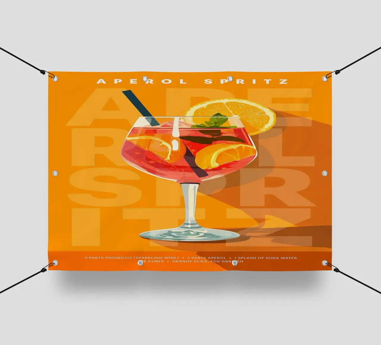 Spritz Aperol classico telo in pvc da kakaka