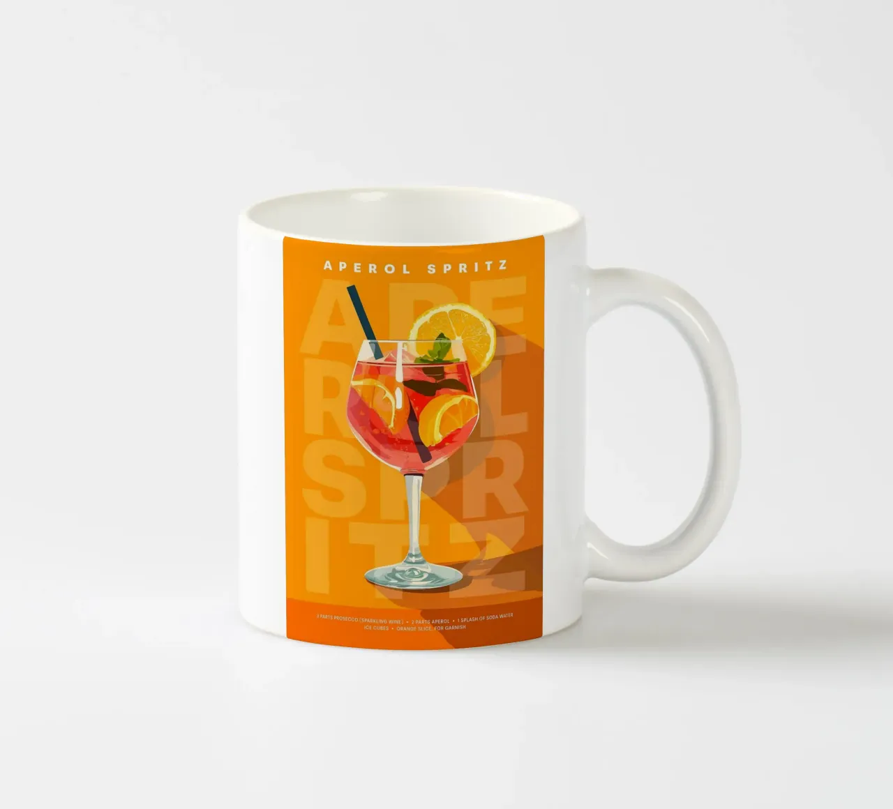 Spritz Aperol classico tazza in ceramica da kakaka