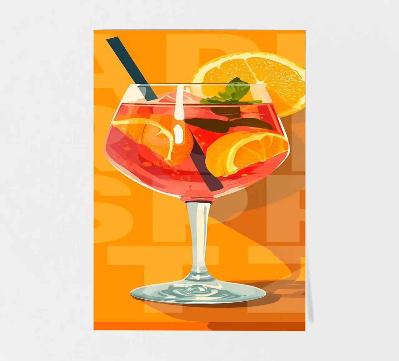 Spritz Aperol classico foglio adesivo da kakaka