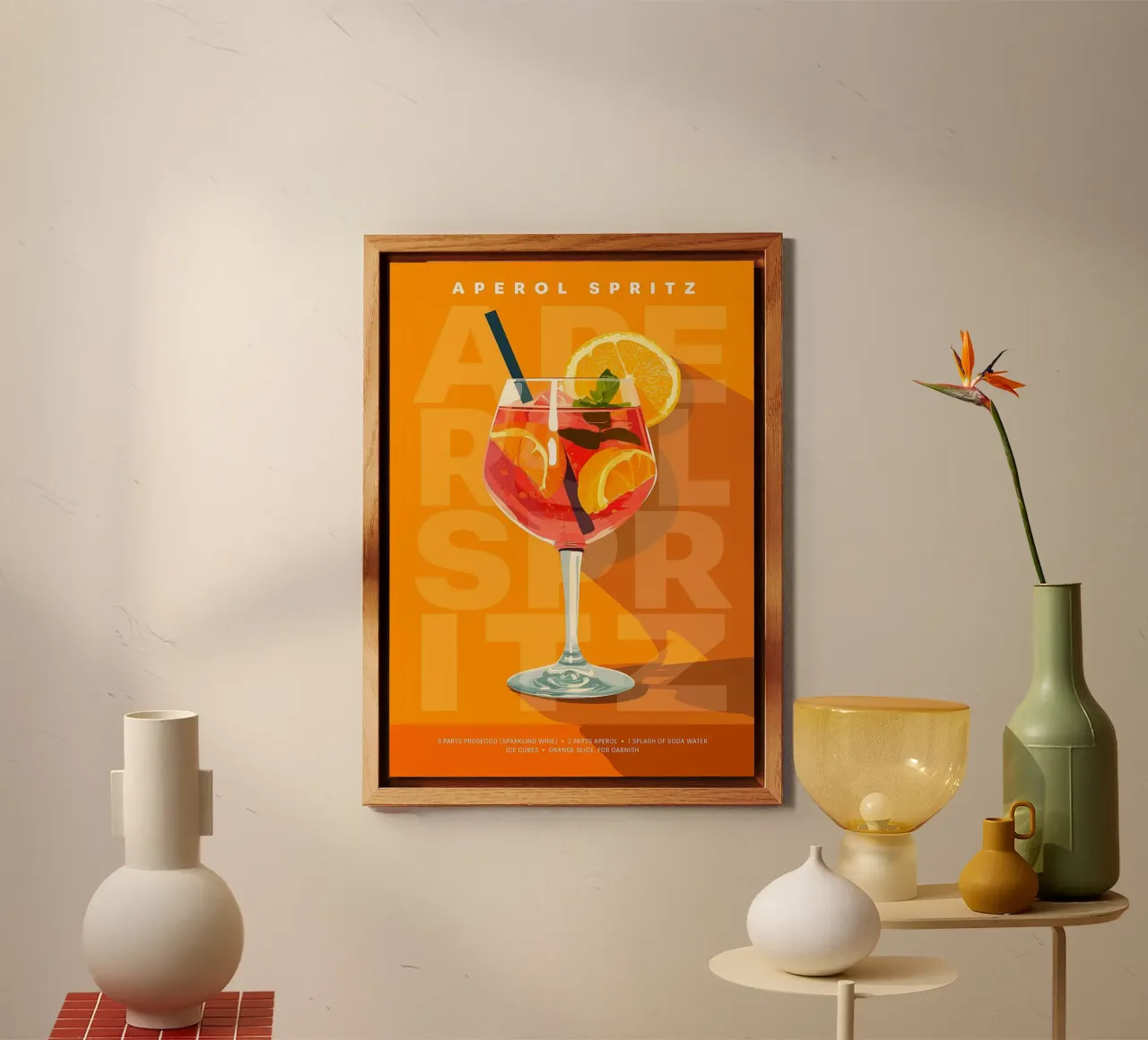 Spritz Aperol classico alluminio dibond da kakaka