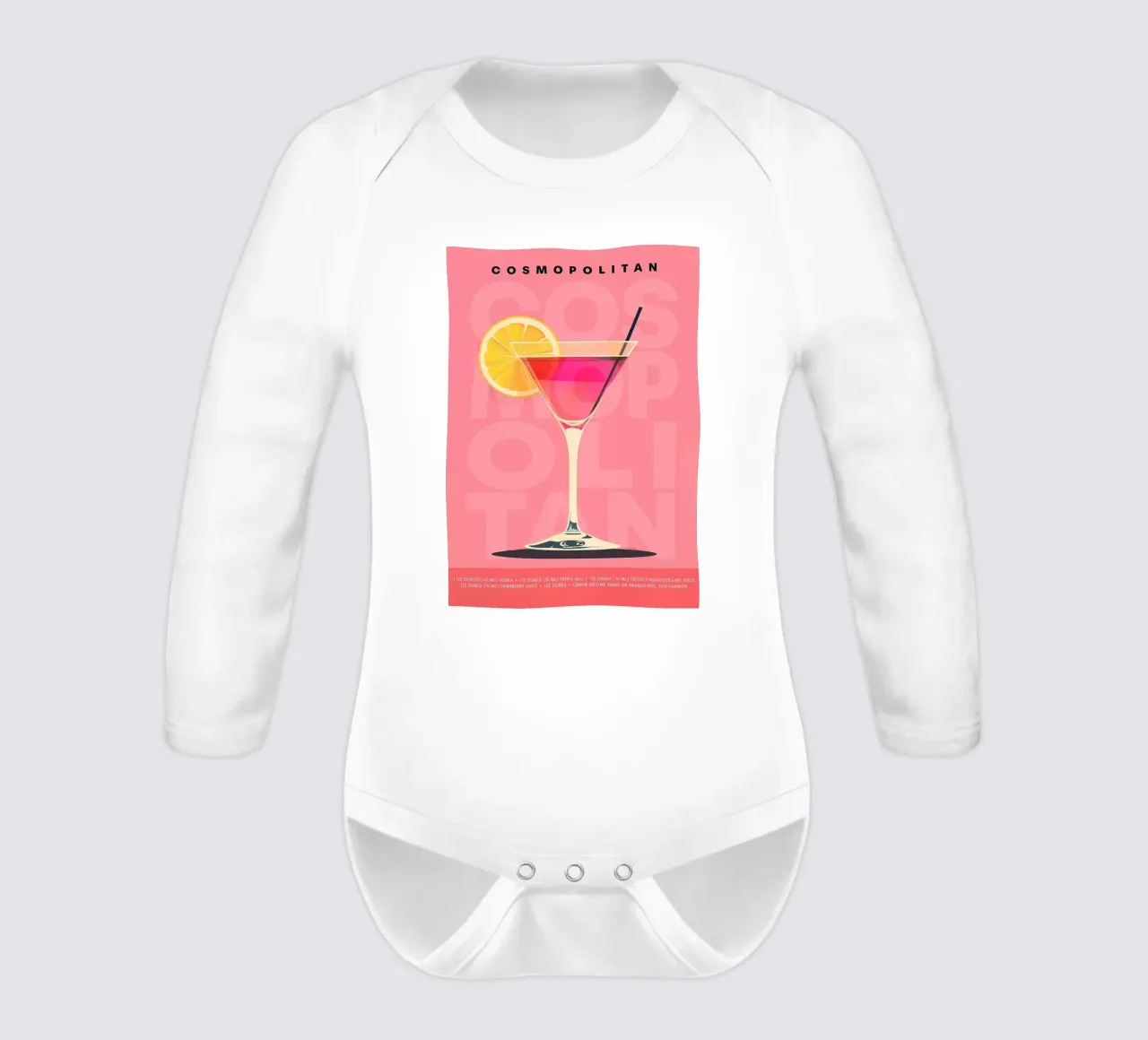 Cosmopolita classico body neonato maniche lunghe da kakaka