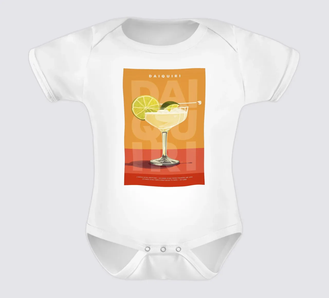 Daiquiri classico body neonato maniche corte da kakaka