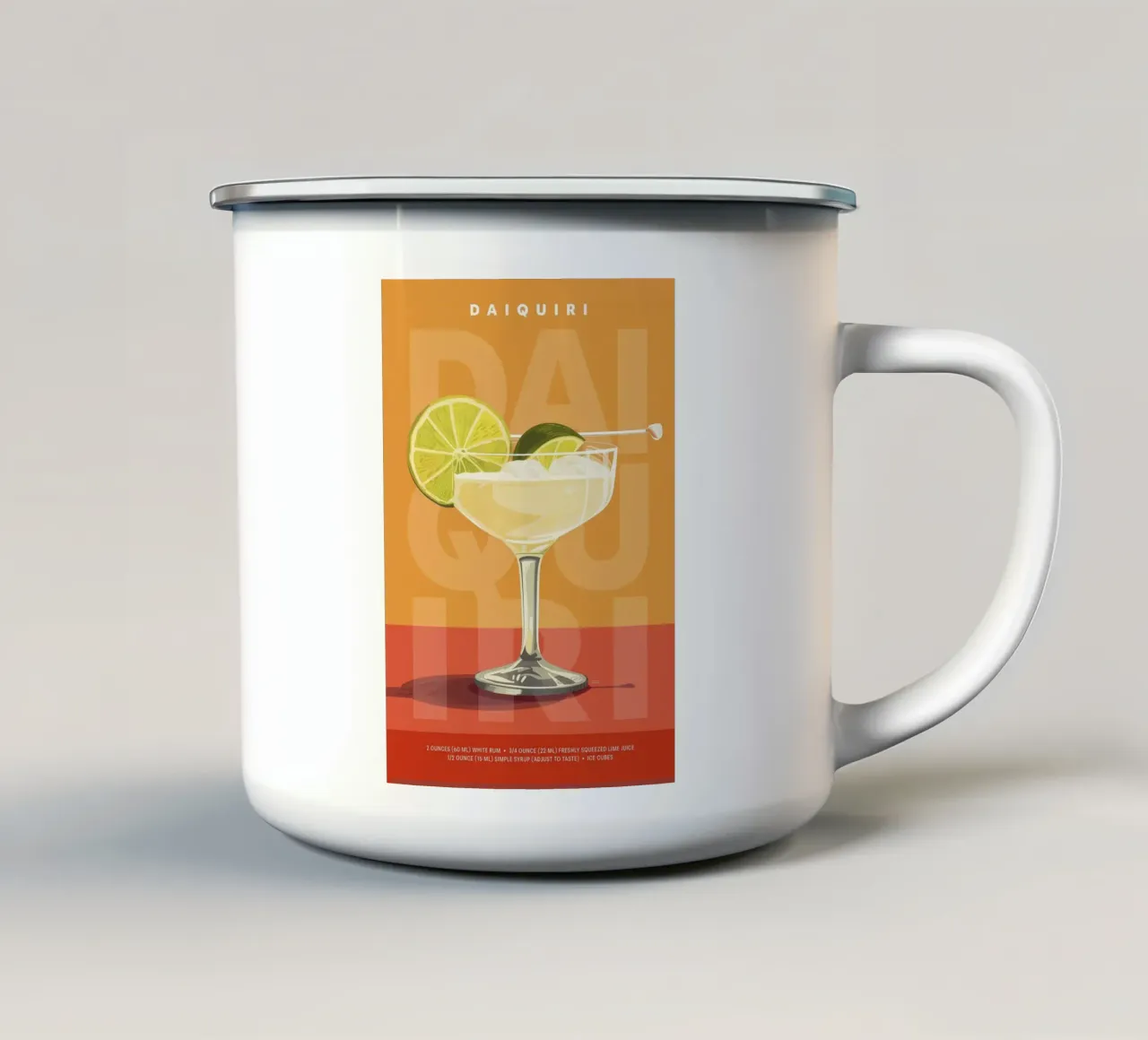 Daiquiri classico tazza in smalto da kakaka