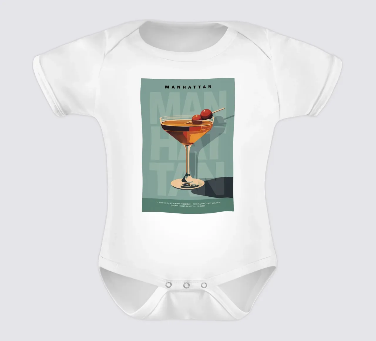 Manhattan classica body neonato maniche corte da kakaka