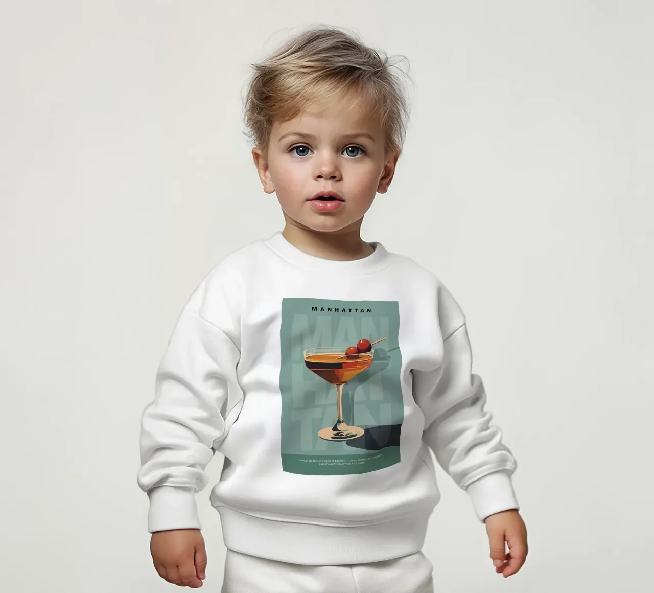 Manhattan classica felpa neonato da kakaka