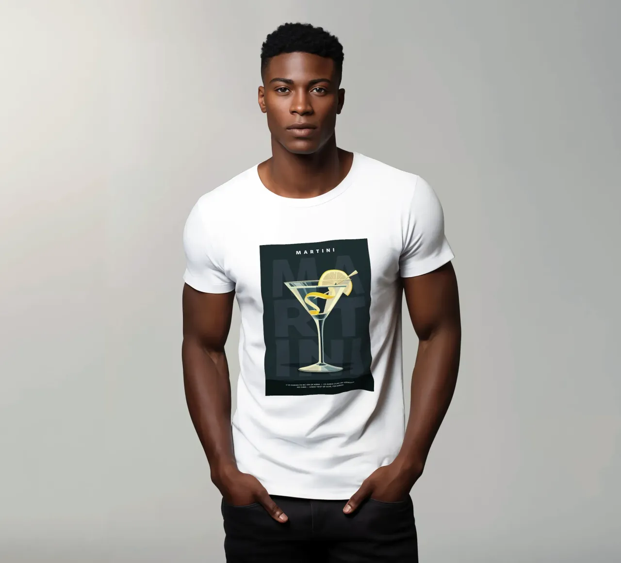 Martini classico t-shirt da kakaka