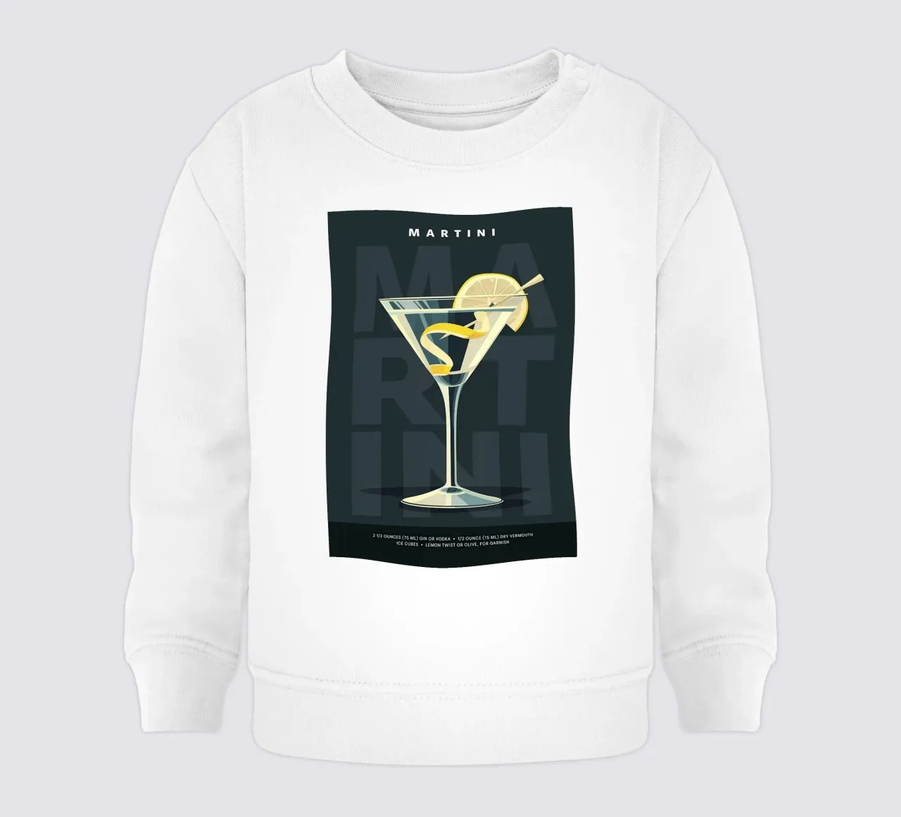 Martini classico felpa neonato da kakaka