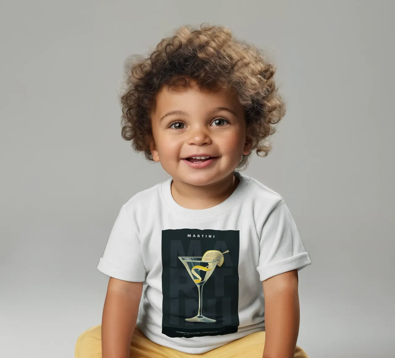 Martini classico maglietta neonato da kakaka