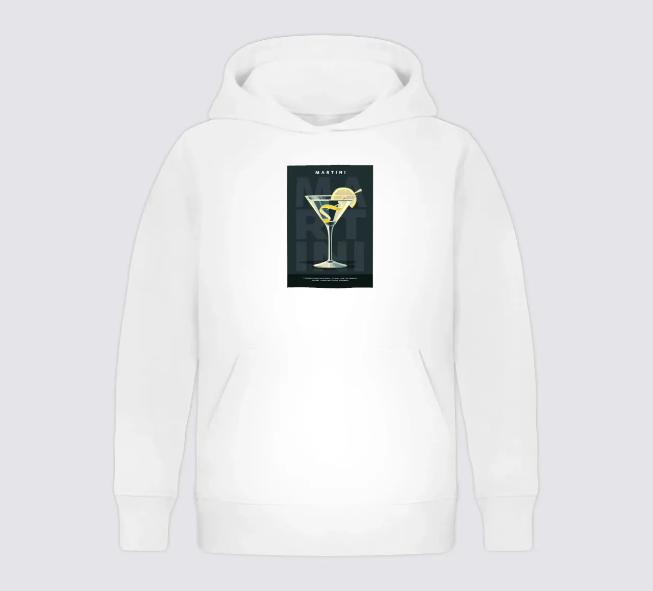Martini classico felpa bambino con cappuccio da kakaka