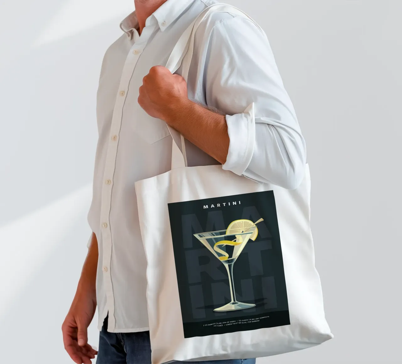 Martini classico borsa in juta da kakaka