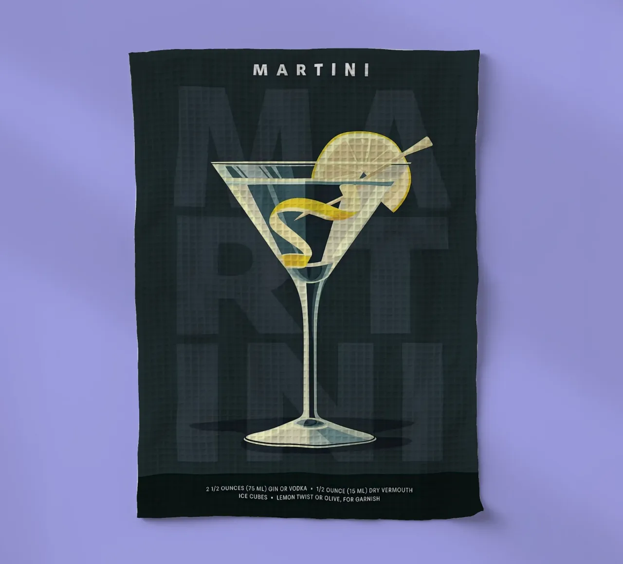 Martini classico canovaccio da cucina da kakaka