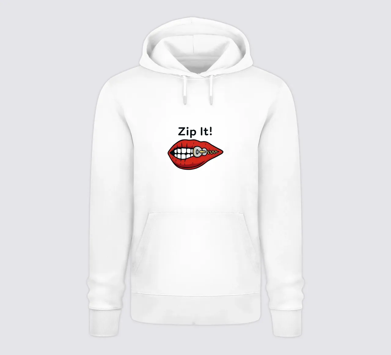 Zip It Lips felpa con cappuccio da TeeLab