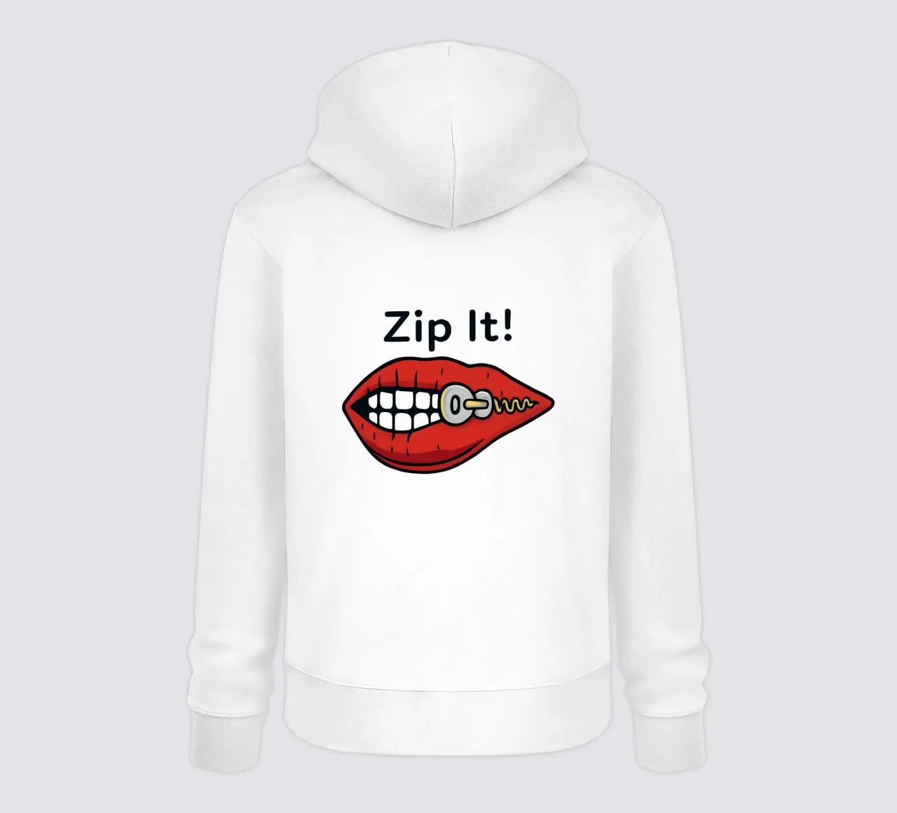 Zip It Lips felpa con cappuccio da TeeLab
