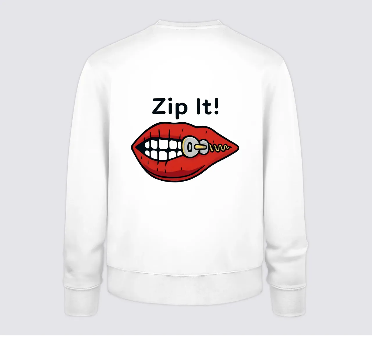 Zip It Lips felpa da TeeLab