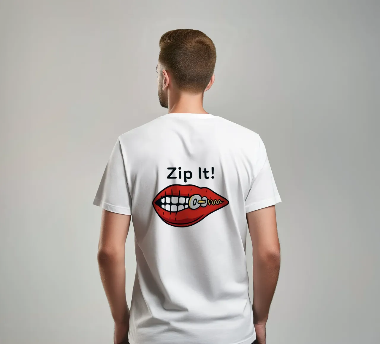 Zip It Lips t-shirt da TeeLab