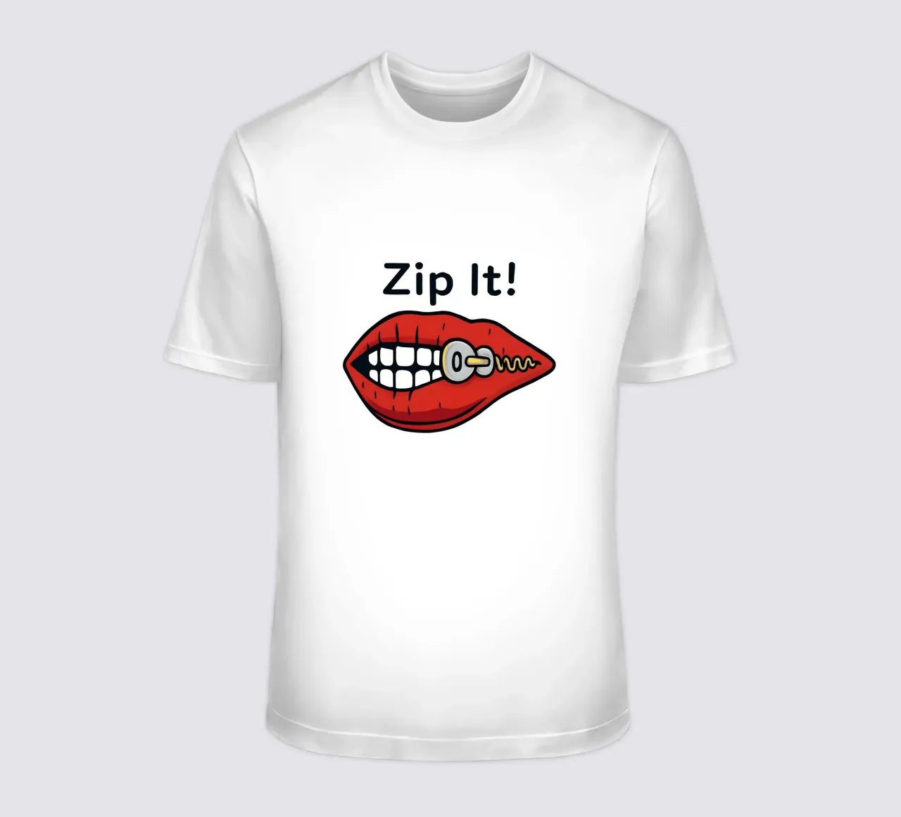 Zip It Lips t-shirt da TeeLab