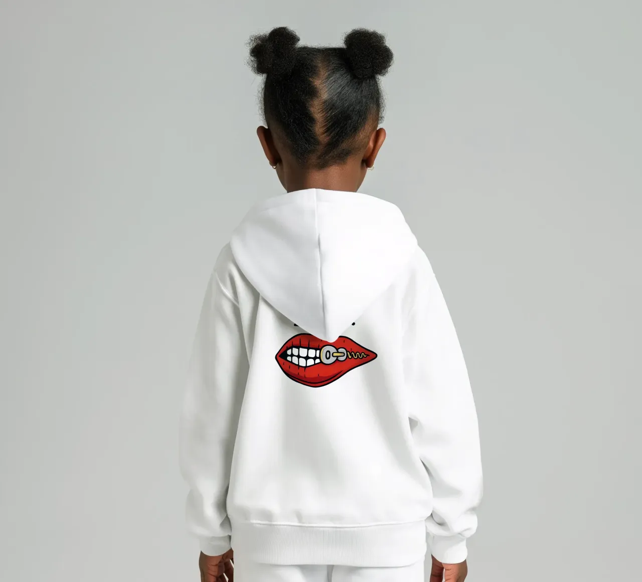 Zip It Lips felpa bambino con cappuccio da TeeLab