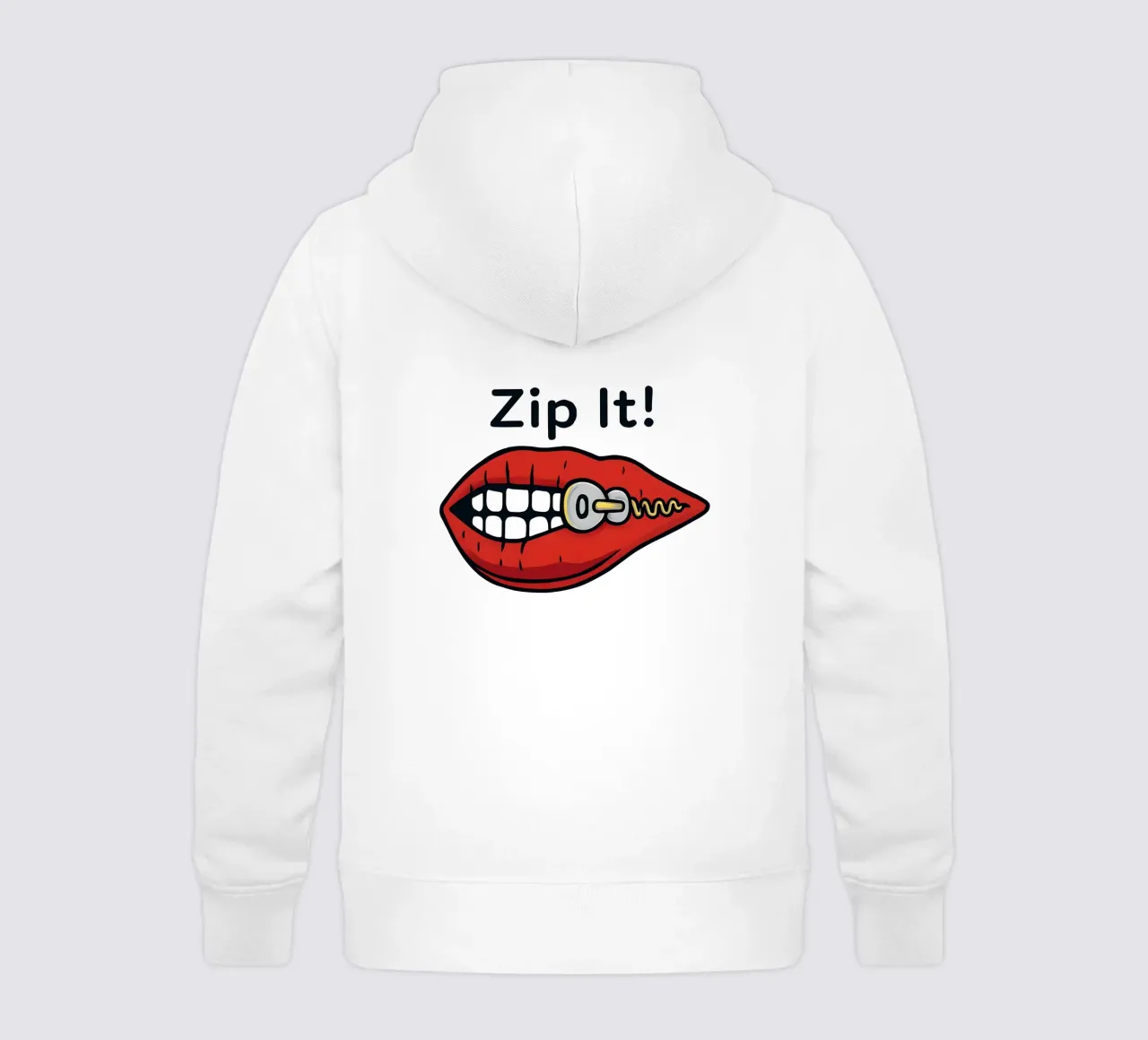Zip It Lips felpa bambino con cappuccio da TeeLab