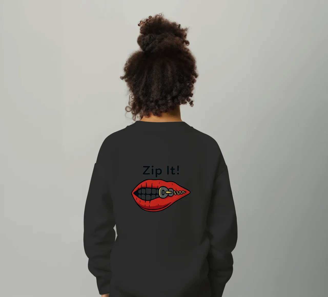 Zip It Lips felpa bambino da TeeLab