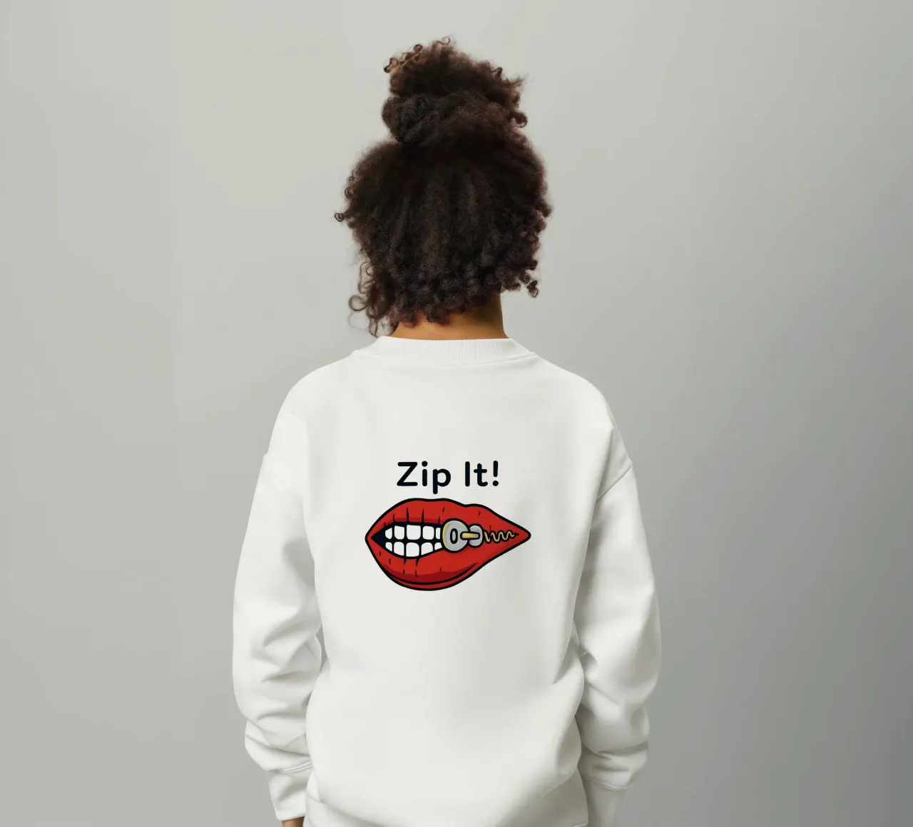 Zip It Lips felpa bambino da TeeLab