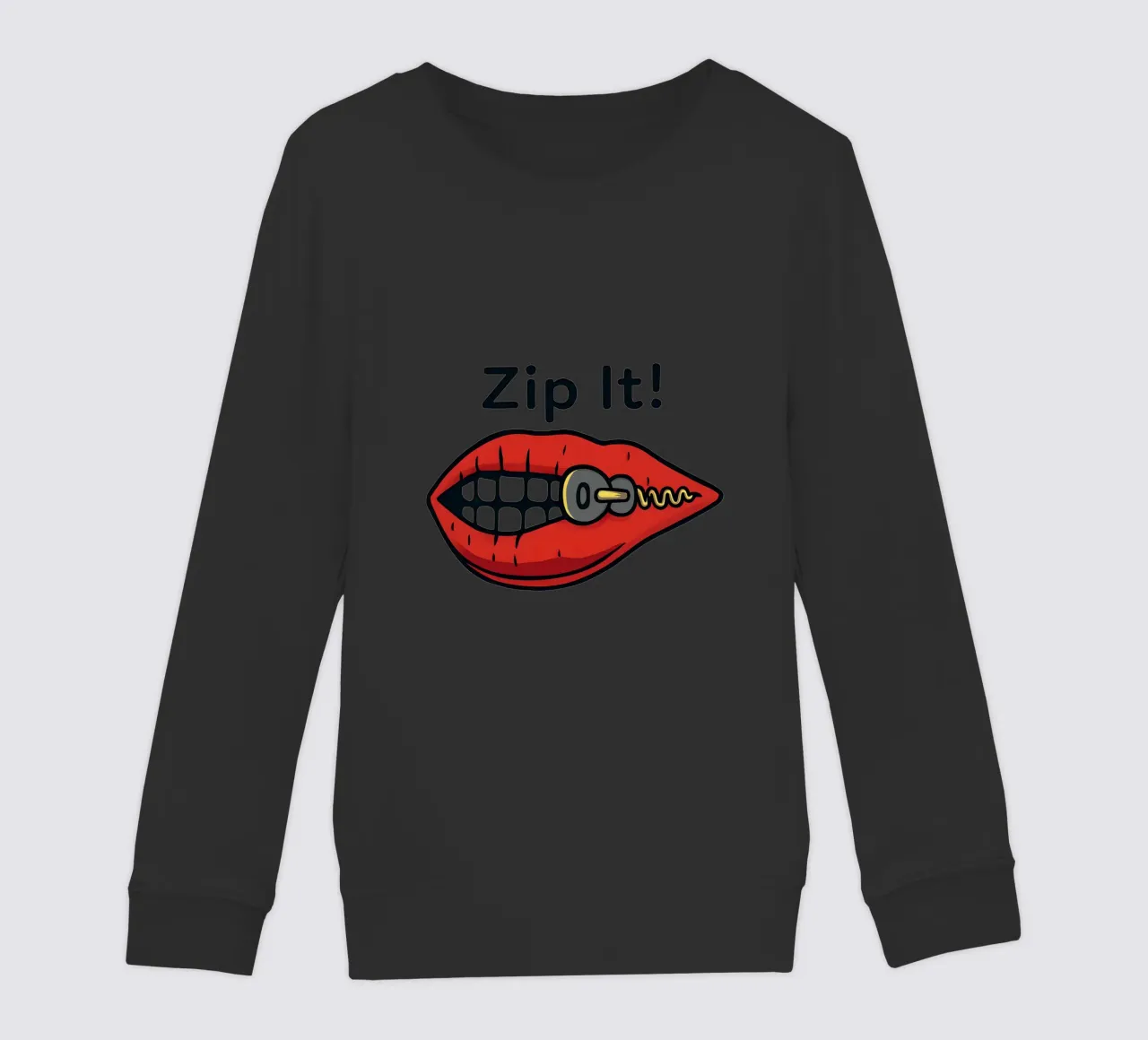 Zip It Lips felpa bambino da TeeLab
