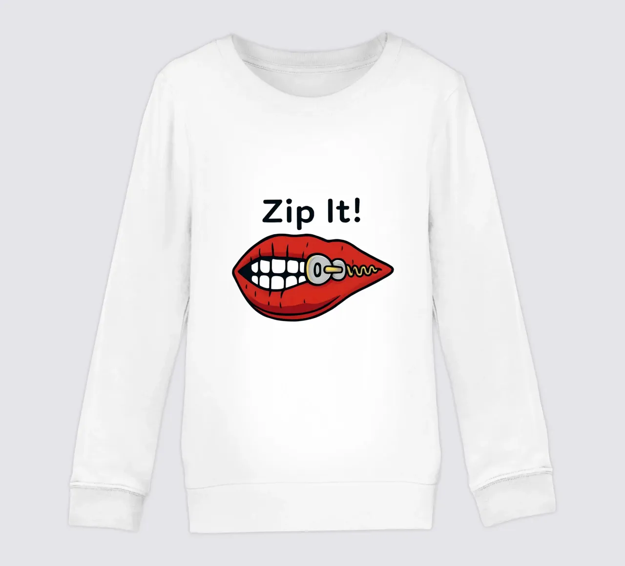 Zip It Lips felpa bambino da TeeLab