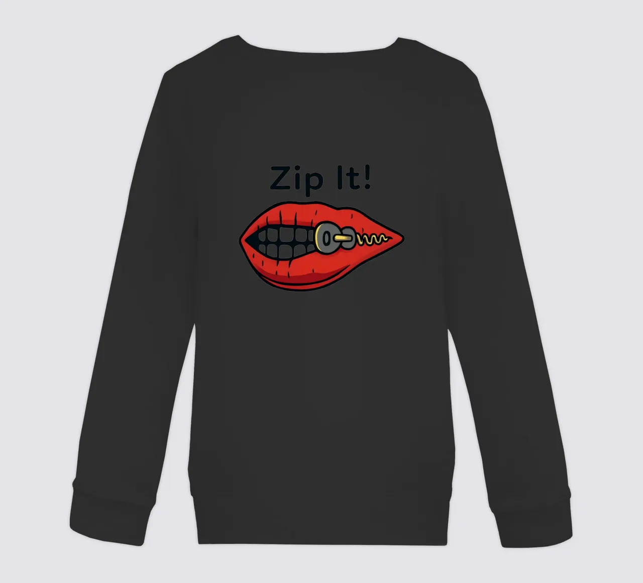 Zip It Lips felpa bambino da TeeLab