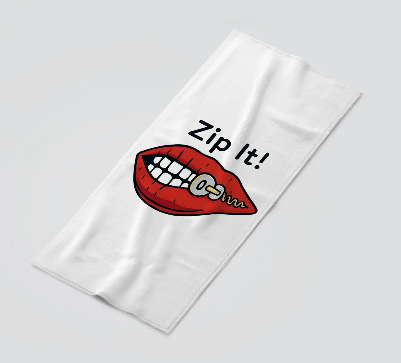 Zip It Lips telo mare da TeeLab