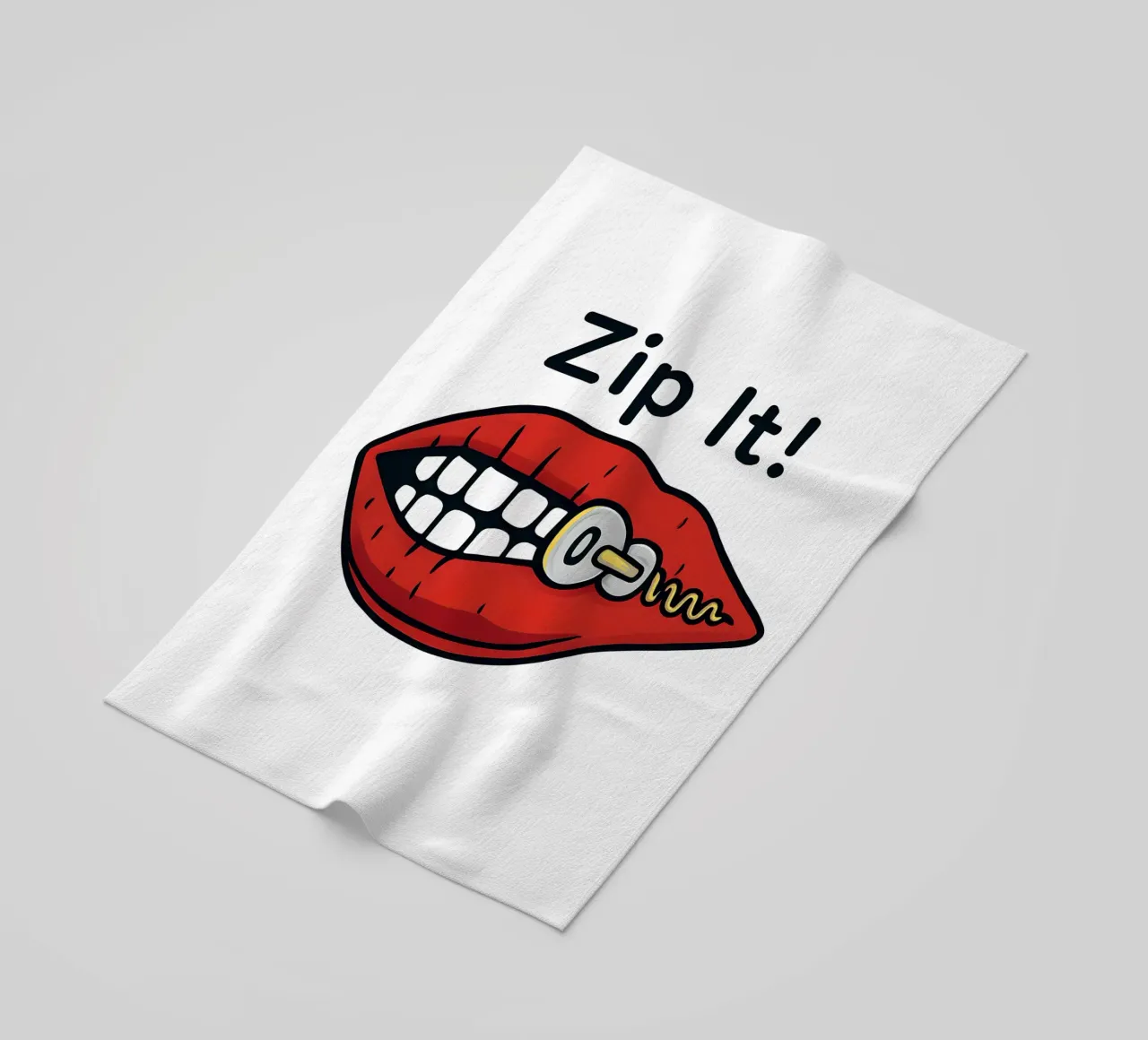 Zip It Lips telo mare da TeeLab