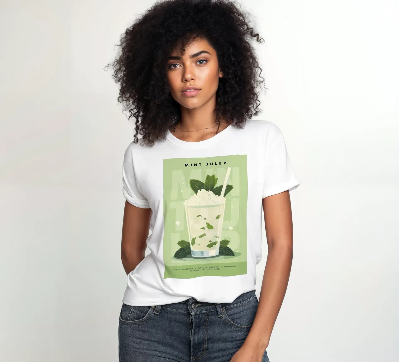 Classico Julep alla menta t-shirt da donna da kakaka