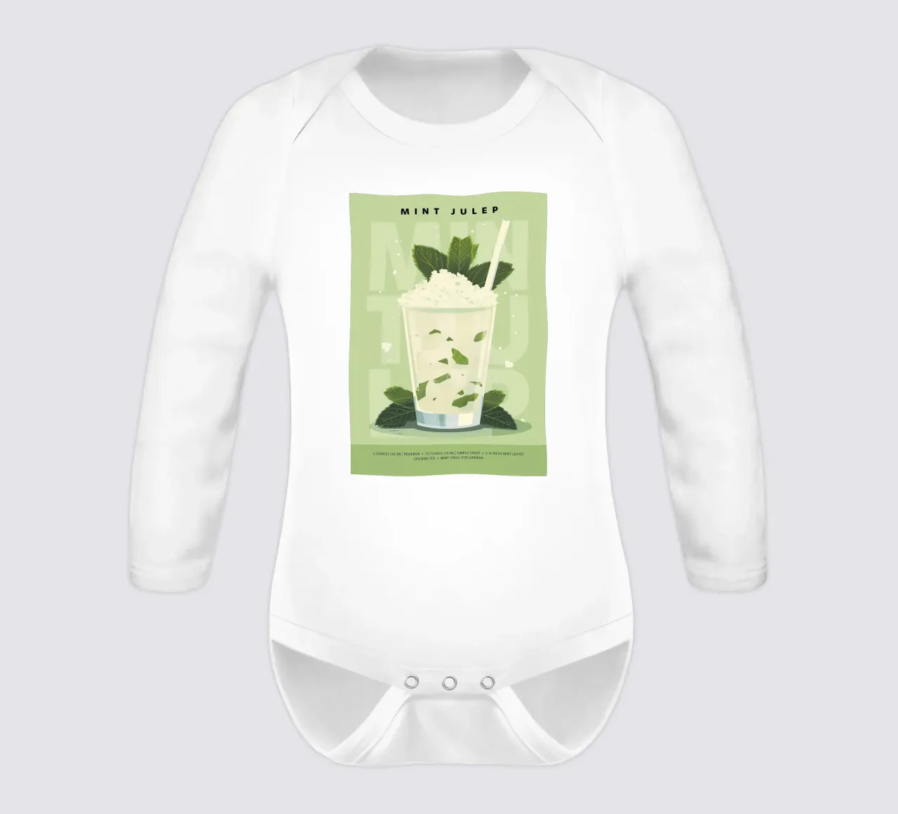 Classico Julep alla menta body neonato maniche lunghe da kakaka