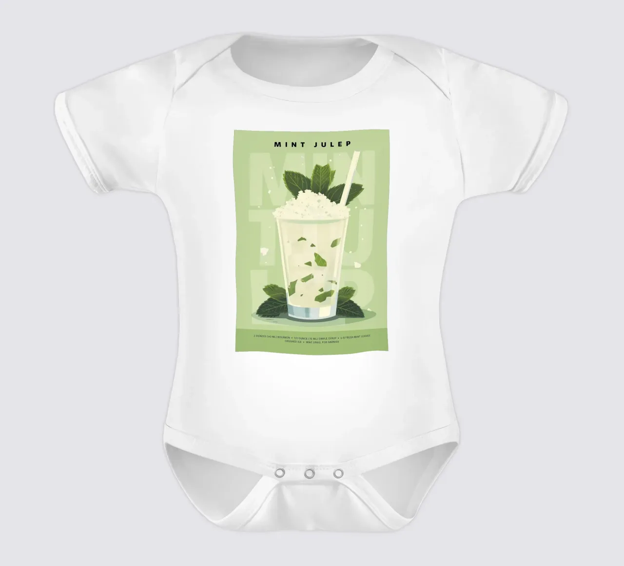 Classico Julep alla menta body neonato maniche corte da kakaka