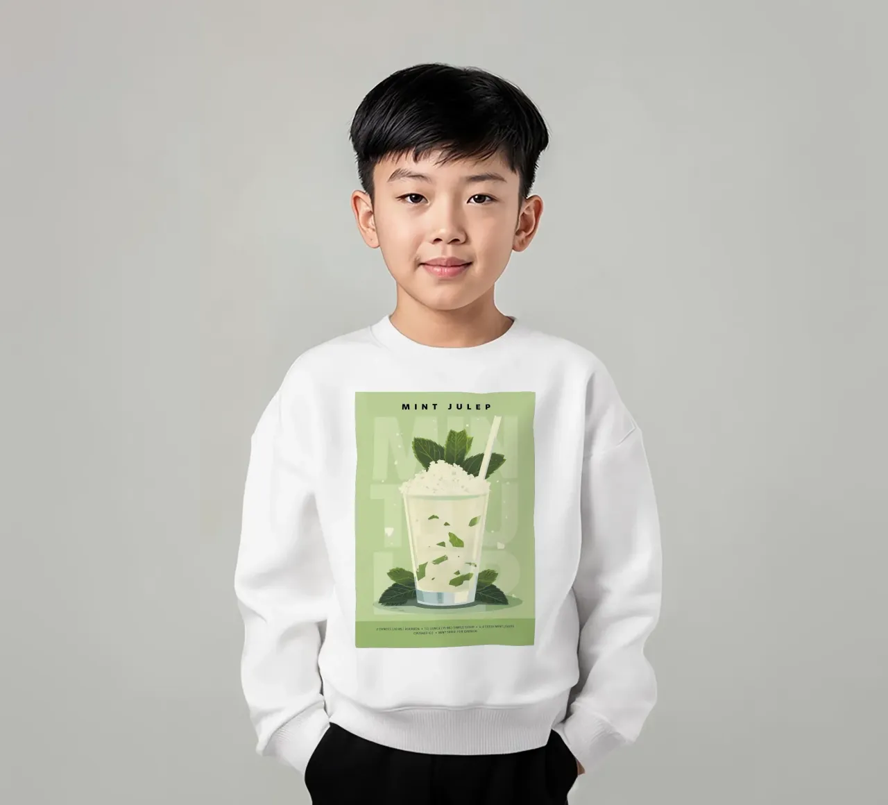 Classico Julep alla menta felpa bambino da kakaka