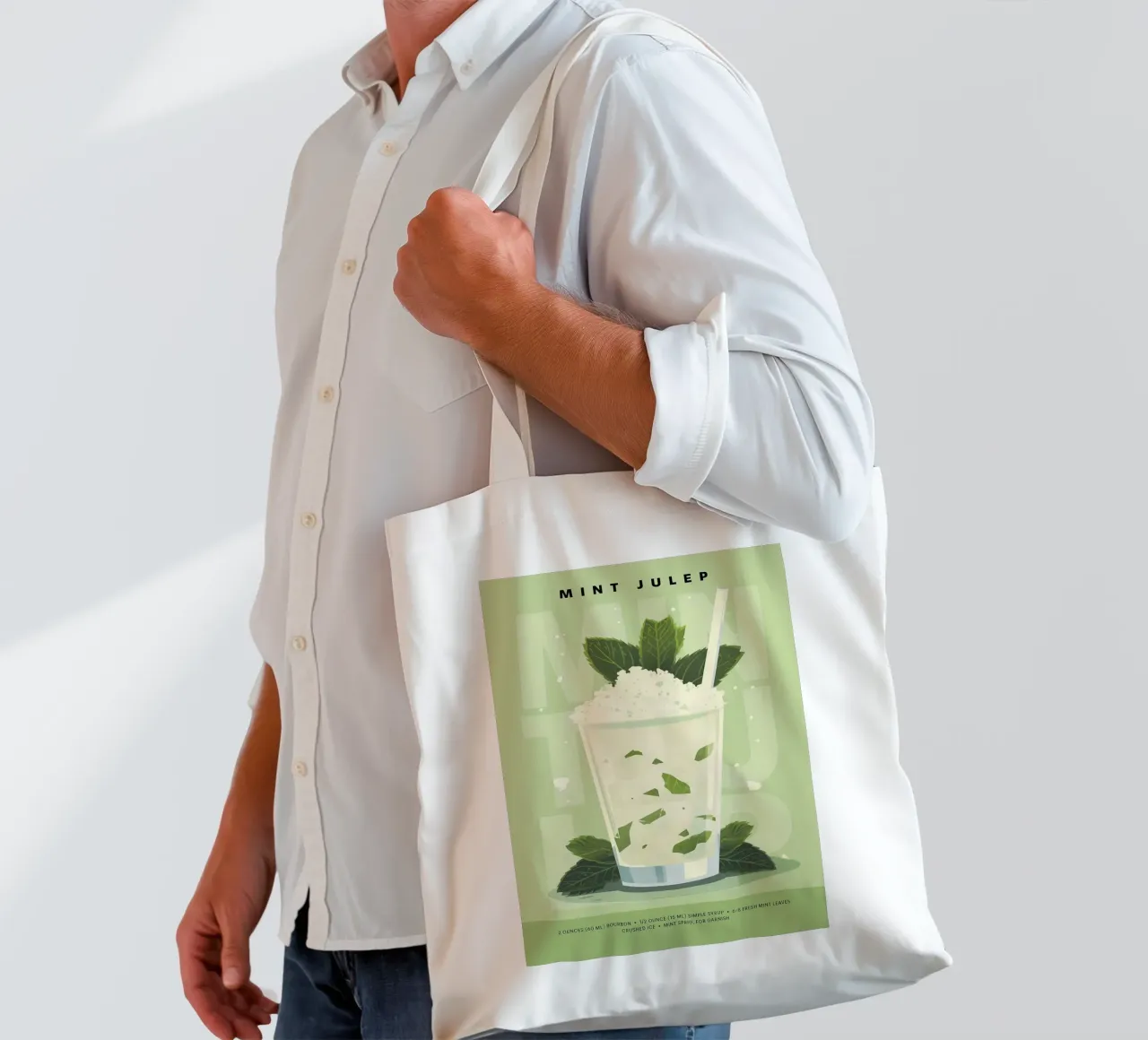 Classico Julep alla menta borsa in juta da kakaka