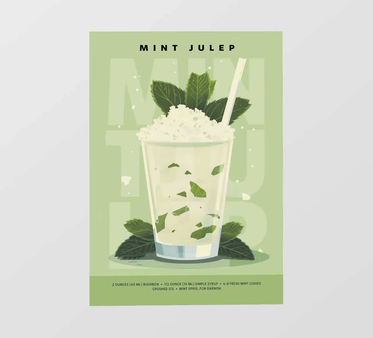 Classico Julep alla menta telo in pvc da kakaka