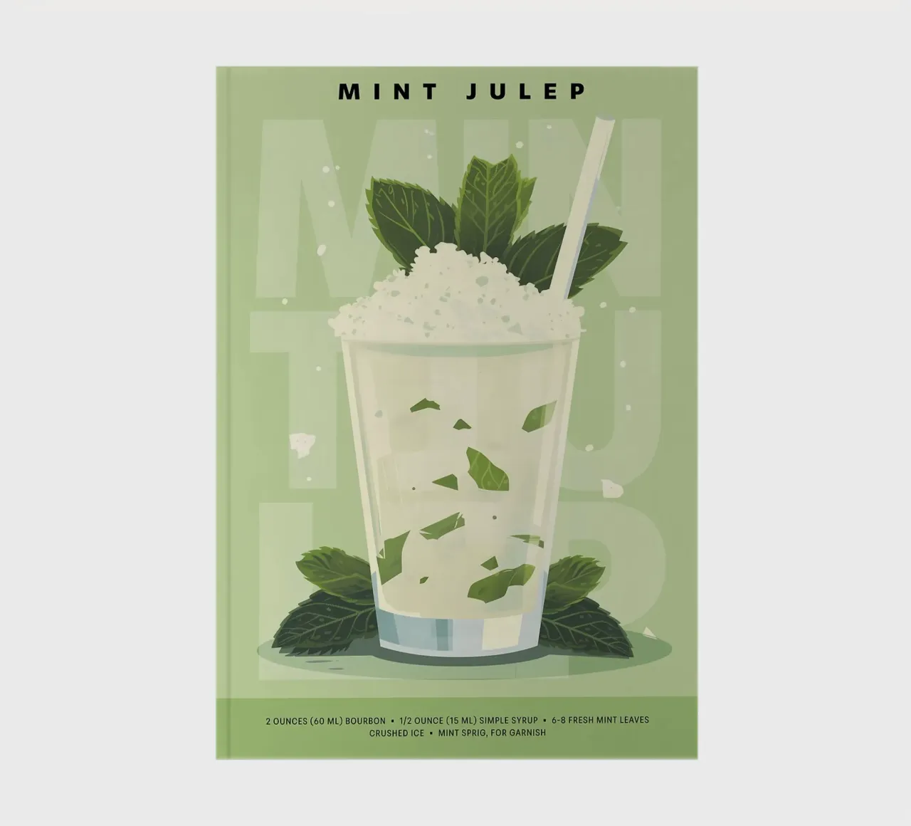 Julep classique à la menthe carnet de notes de kakaka