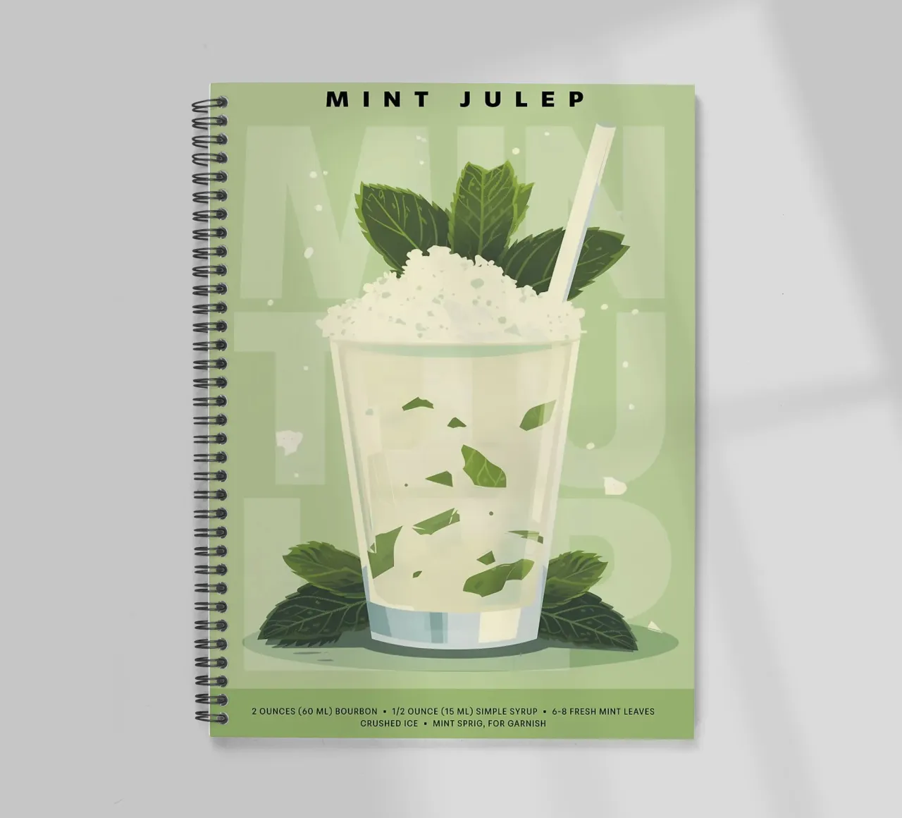Classico Julep alla menta diario ad anelli da kakaka