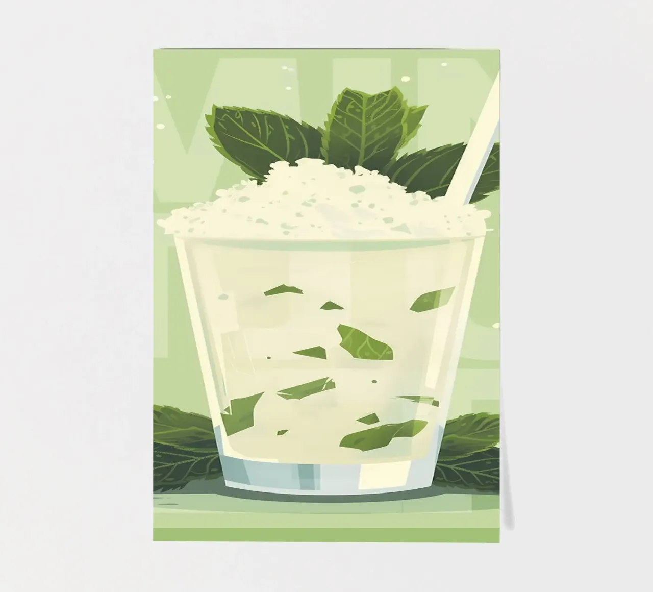 Classico Julep alla menta foglio adesivo da kakaka