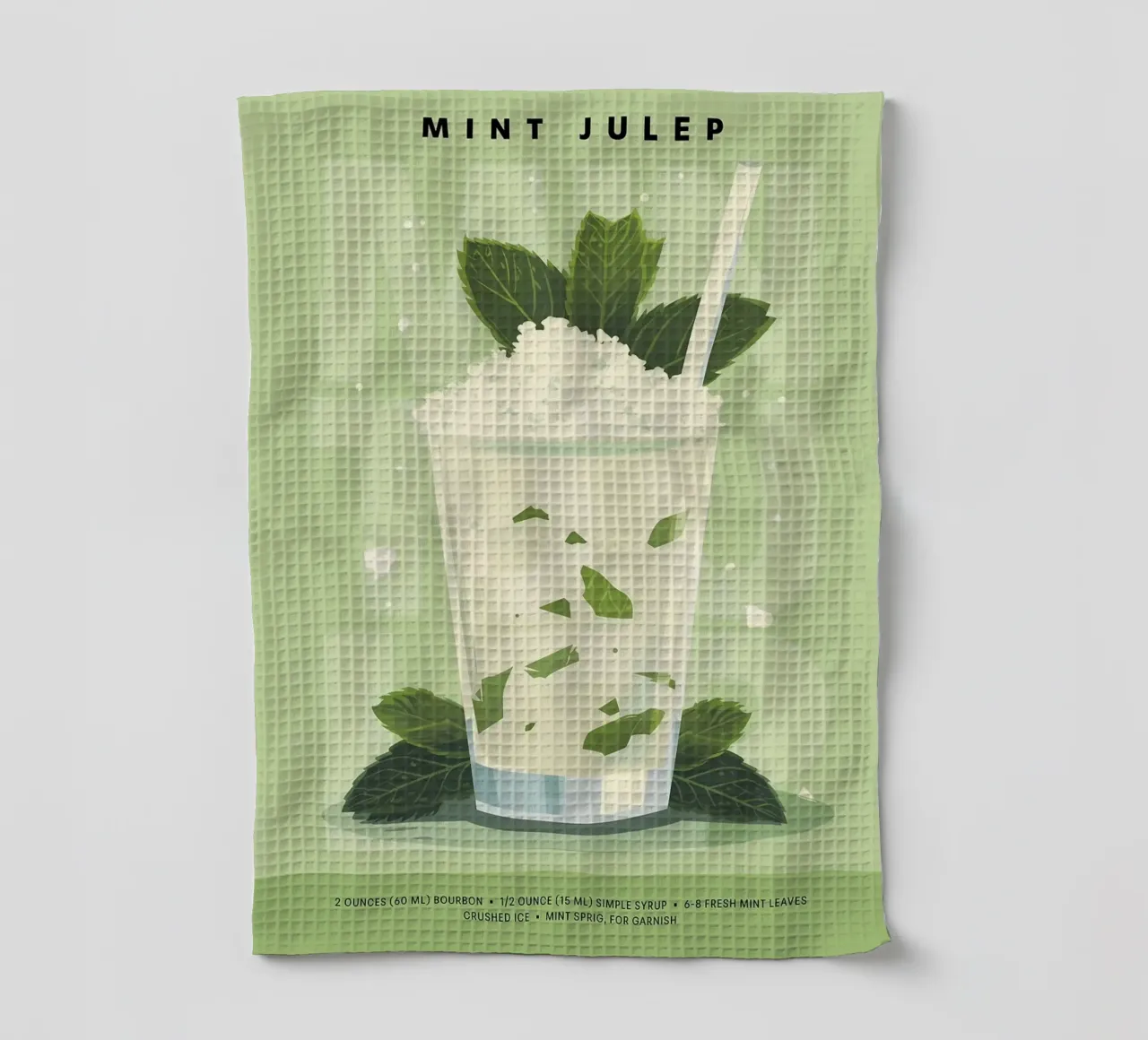 Classico Julep alla menta canovaccio da cucina da kakaka