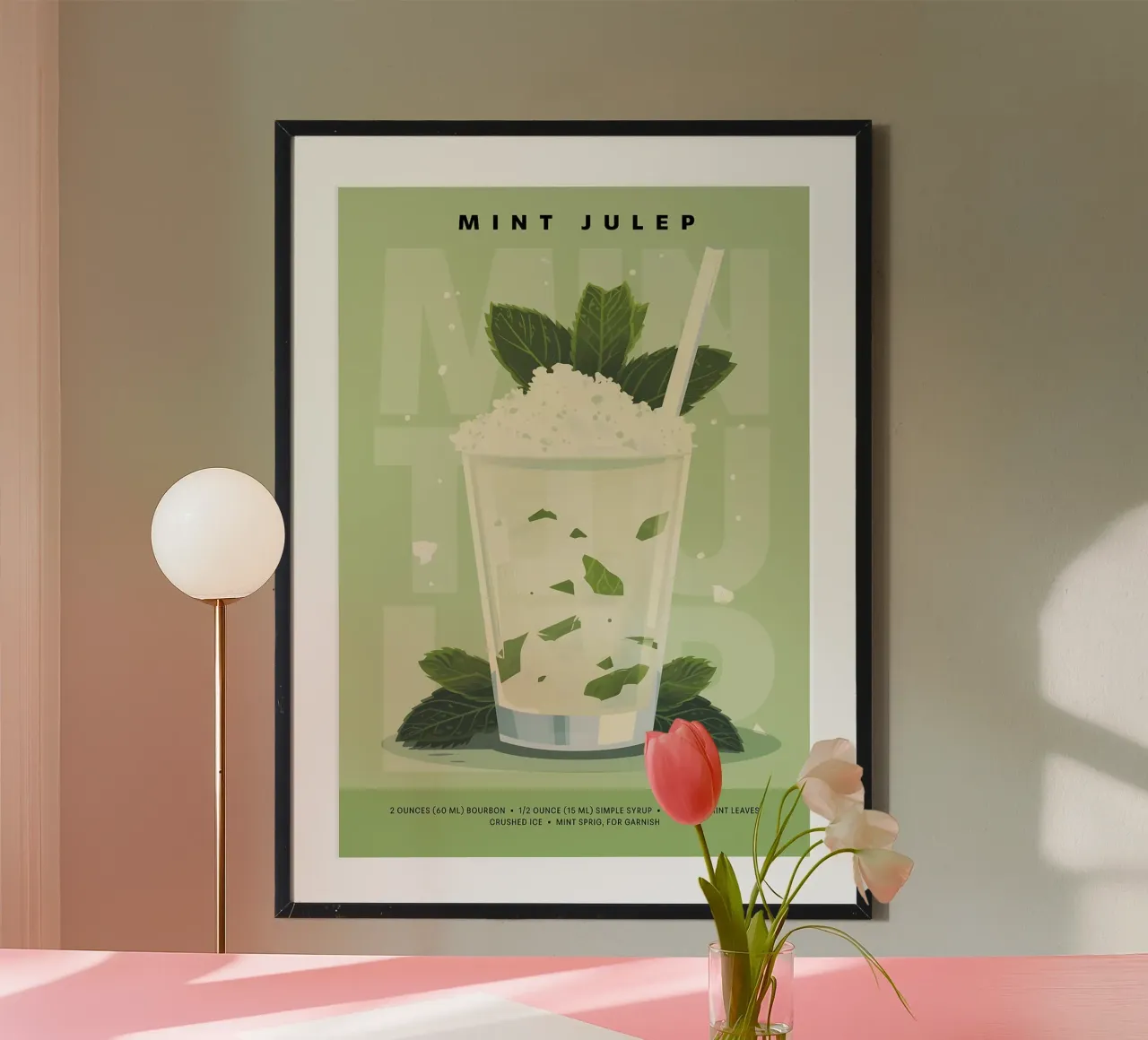 Classico Julep alla menta poster da kakaka