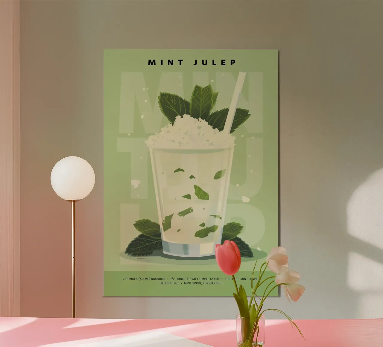 Classico Julep alla menta poster da kakaka